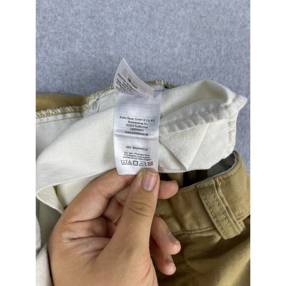 Eddie Bauer Legend Wash Shorts Men's 42 Brown Khaki Chino Classic Preppy - Picture 6 of 10